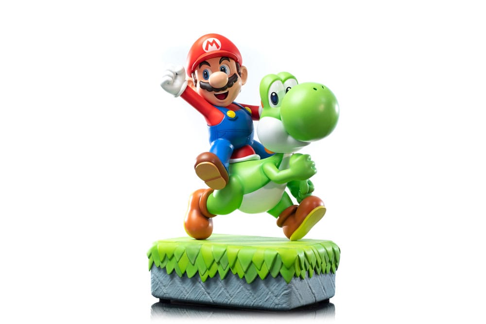 Super Mario Estatua Mario & Yoshi 48 cm