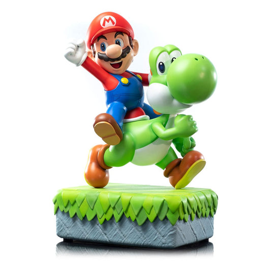 Super Mario Estatua Mario & Yoshi 48 cm