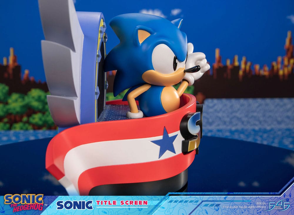 Sonic the Hedgehog Estatua Sonic Title Screen 21 cm