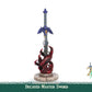 The Legend of Zelda: Tears of the Kingdom Estatua tamaño natural 1/1 Decayed Master Sword 28 cm