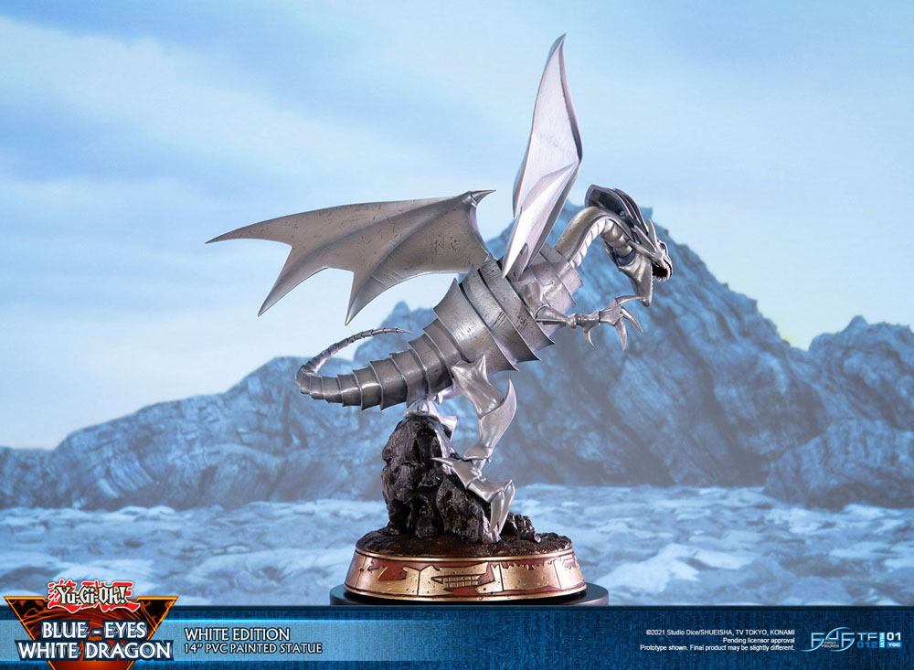 Yu-Gi-Oh! Estatua PVC Blue-Eyes White Dragon White Edition 35 cm