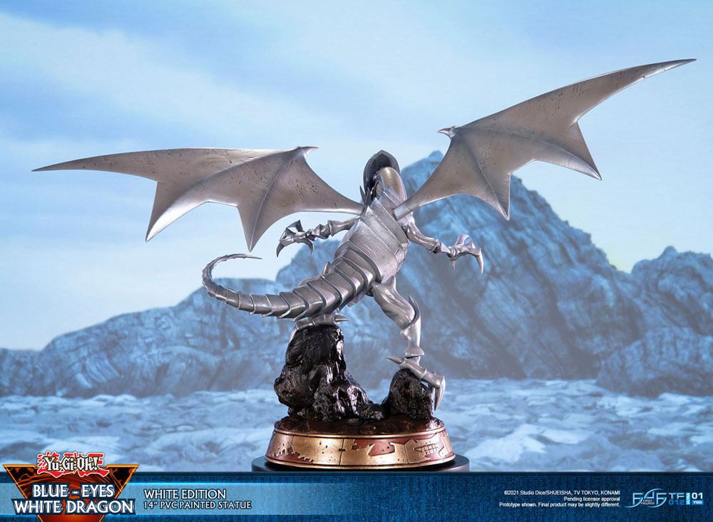 Yu-Gi-Oh! Estatua PVC Blue-Eyes White Dragon White Edition 35 cm