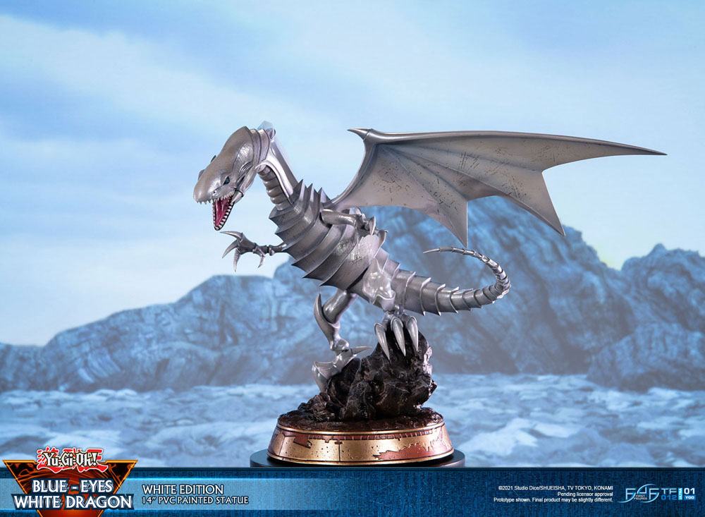 Yu-Gi-Oh! Estatua PVC Blue-Eyes White Dragon White Edition 35 cm