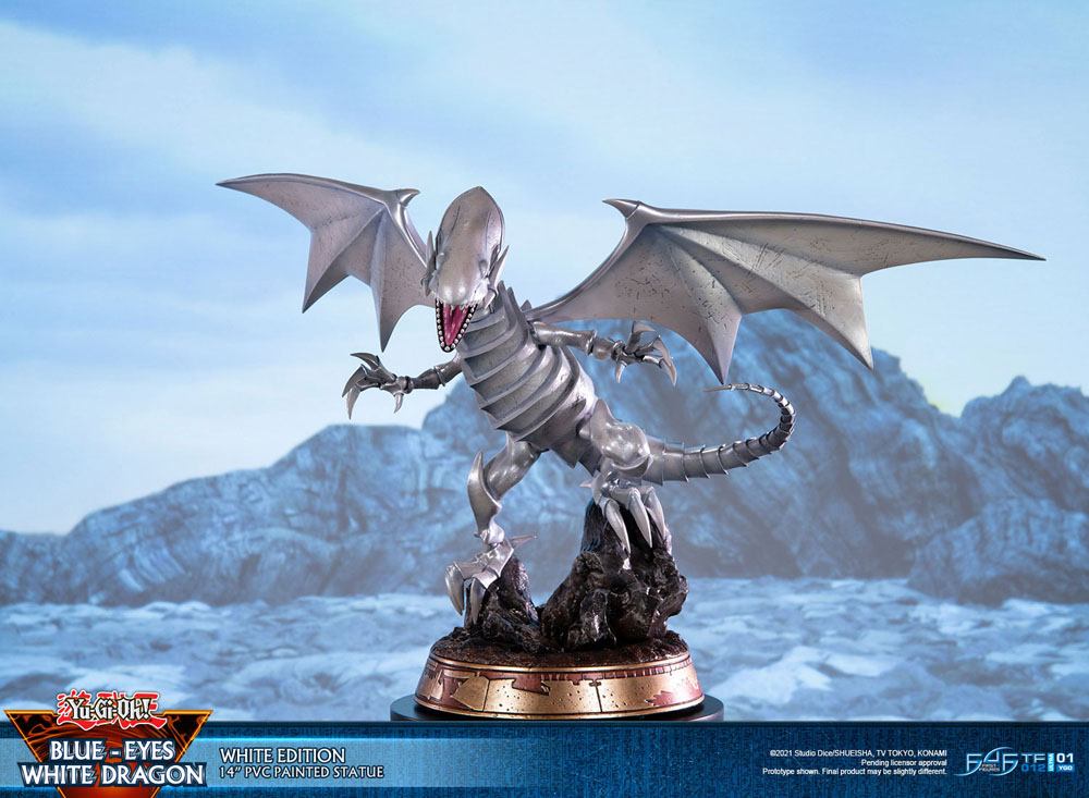 Yu-Gi-Oh! Estatua PVC Blue-Eyes White Dragon White Edition 35 cm