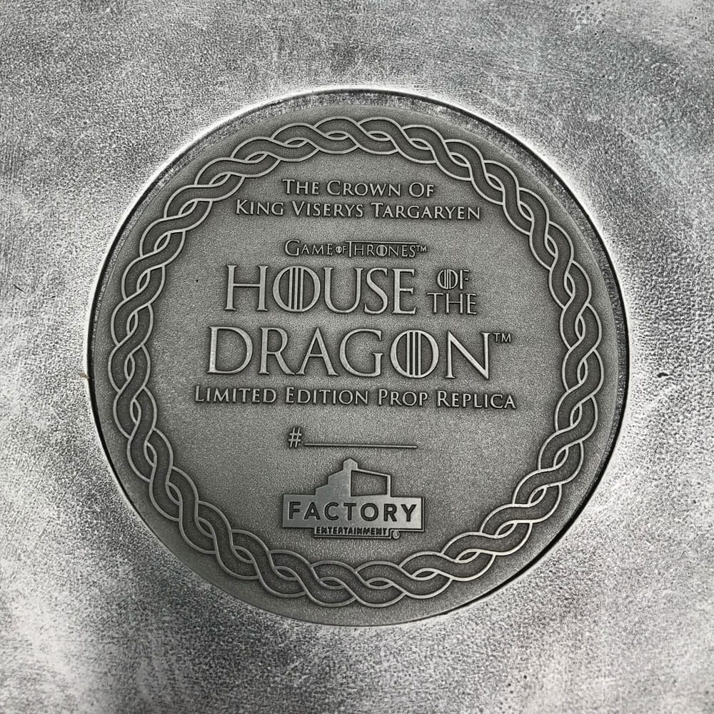 Casa del Dragón Réplica 1/1 Corona de Viserys Targaryen Limited Edition 15 cm - Z POP Toys