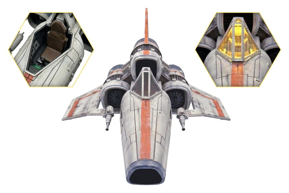 Battlestar Galactica Figura con Vehículo Colonial Viper Mk & Lieutenant Boomer