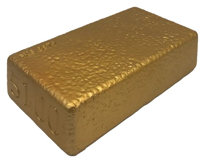 James Bond prop Réplica 1/1 Goldfinger Fort Knox Bullion Bar 25 cm Limited Edition
