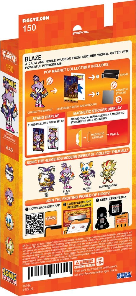 Sonic the Hedgehog (Modern) FiGGYZ Figura Coleccionable Magnética Blaze the Cat 11 cm