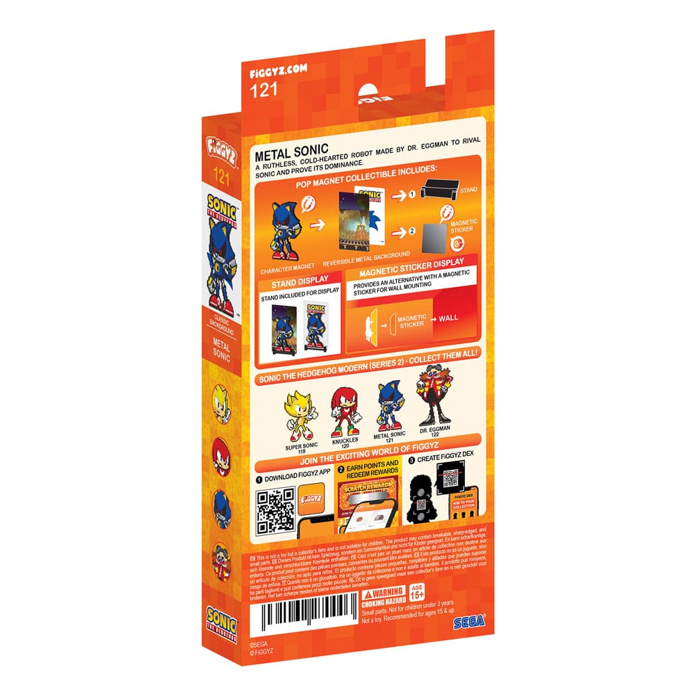 Sonic the Hedgehog (Modern) FiGGYZ Figura Coleccionable Magnética Metal Sonic 11 cm