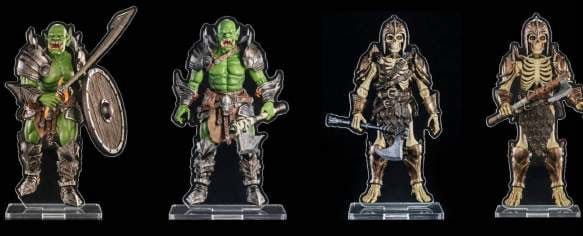 Mythic Legions Pack de 4 Figuras de Acrílico Villainous Set A 3 cm