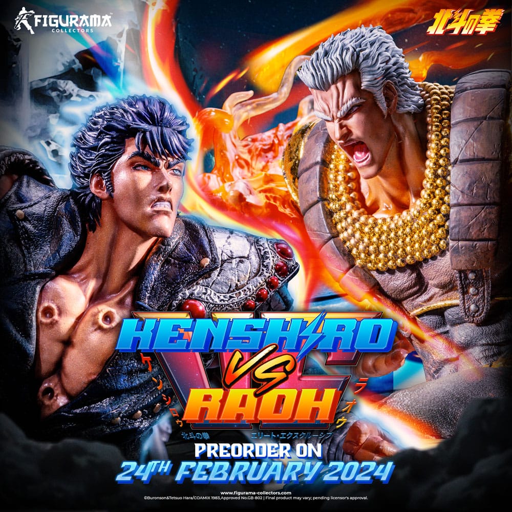 Fist of the North Star Estatua Elite Exclusive 1/6 Kenshiro vs Raoh 59 cm - Z POP Toys