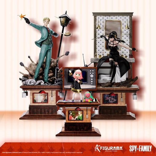 Spy X Family Estatua Set Elite FigumiZ 1/8 Loid, Yor, Anya 37 cm