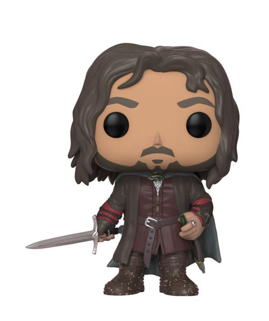 El Señor de los Anillos Figura POP! Movies Vinyl Aragorn 9 cm