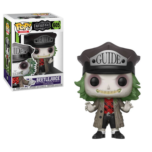 Beetlejuice Figura POP! Horror Vinyl Beetlejuice Guide Hat 9 cm