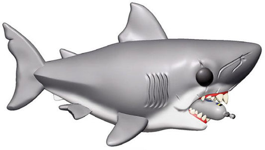 Tiburón Figura Oversized POP! Movies Vinyl Jaws with Diving Tank 15 cm