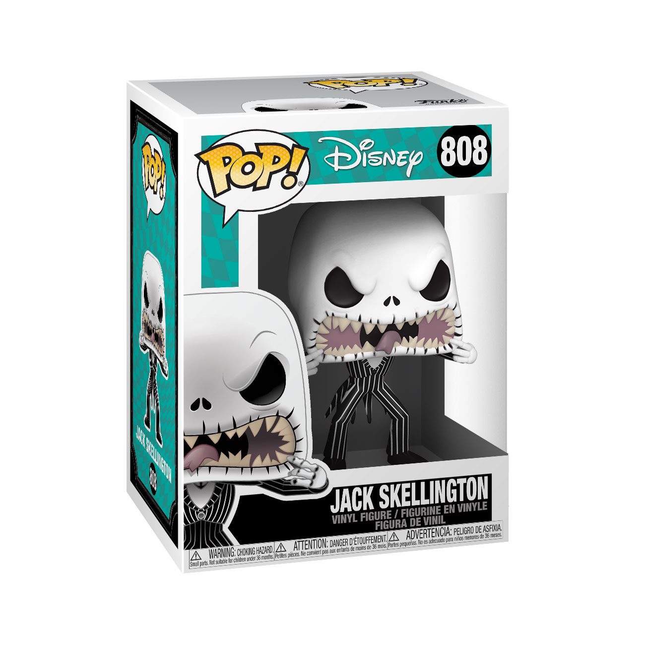 Pesadilla antes de Navidad Figura POP! Disney Vinyl Jack (Scary Face) 9 cm