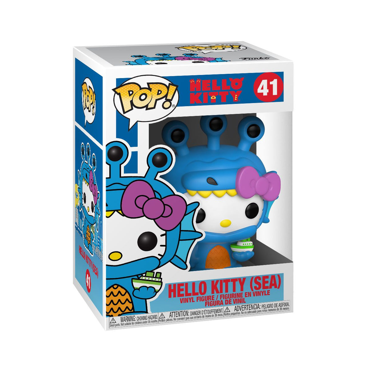 Hello Kitty Kaiju Figura POP! Sanrio Vinyl Hello Kitty Sea Kaiju 9 cm