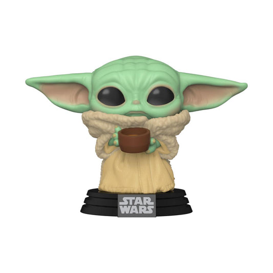 The Mandalorian POP! Star Wars Vinyl Figura The Child w/ Cup 9 cm