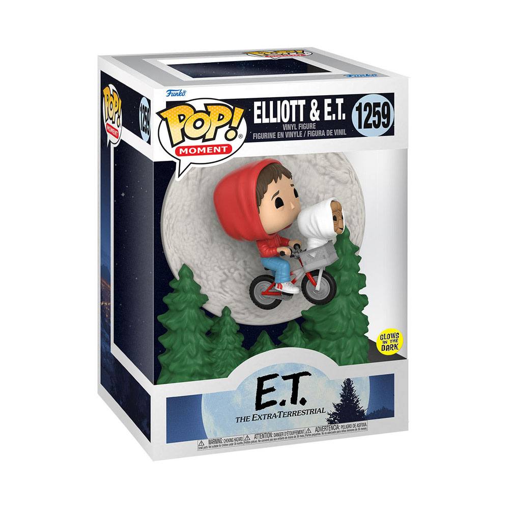 E.T. El Extraterrestre POP! Moment Vinyl Figura Elliot and ET Flying (GITD) 9 cm - Z POP Toys