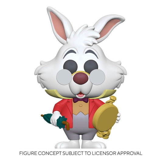 Alicia en el País de las Maravillas POP! Disney Vinyl Figura White Rabbit w/Watch 9 cm - Z POP Toys