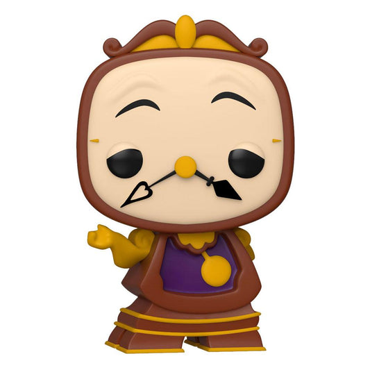 La bella y la bestia Figura POP! Movies Vinyl Cogsworth 9 cm - Z POP Toys