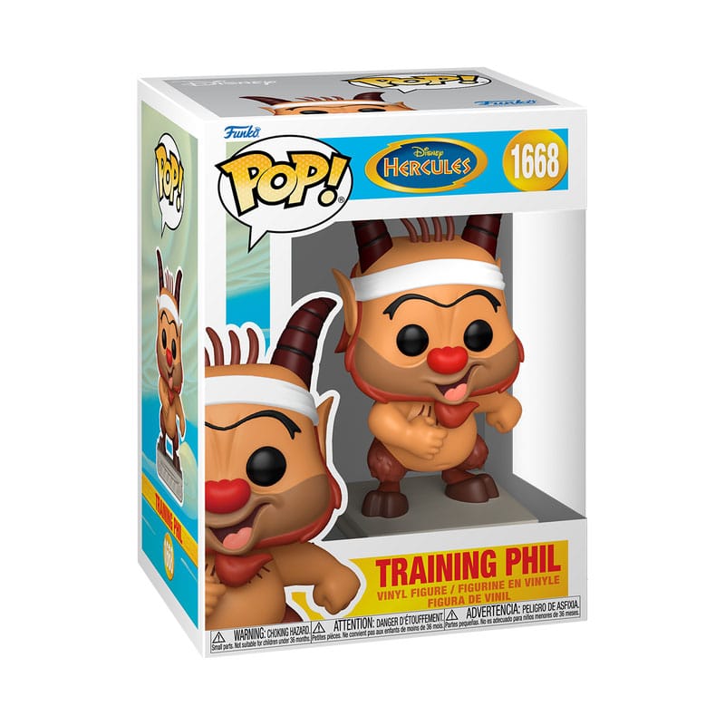 Hércules 25th Anniversary Figura POP! Movies Vinyl Training Phil 9 cm - Z POP Toys