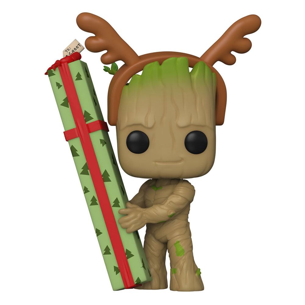 Guardians of the Galaxy Holiday Special Figura POP! Heroes Vinyl Groot 9 cm - Z POP Toys