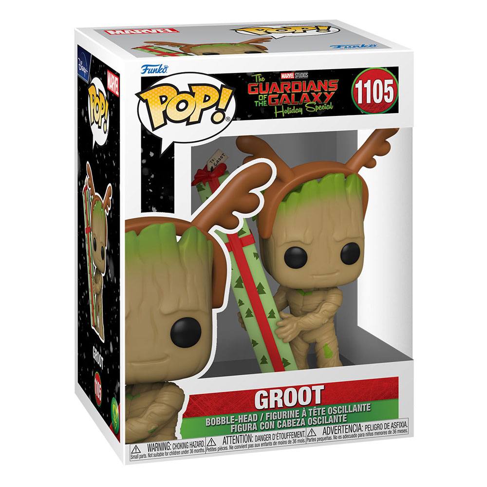 Guardians of the Galaxy Holiday Special Figura POP! Heroes Vinyl Groot 9 cm - Z POP Toys