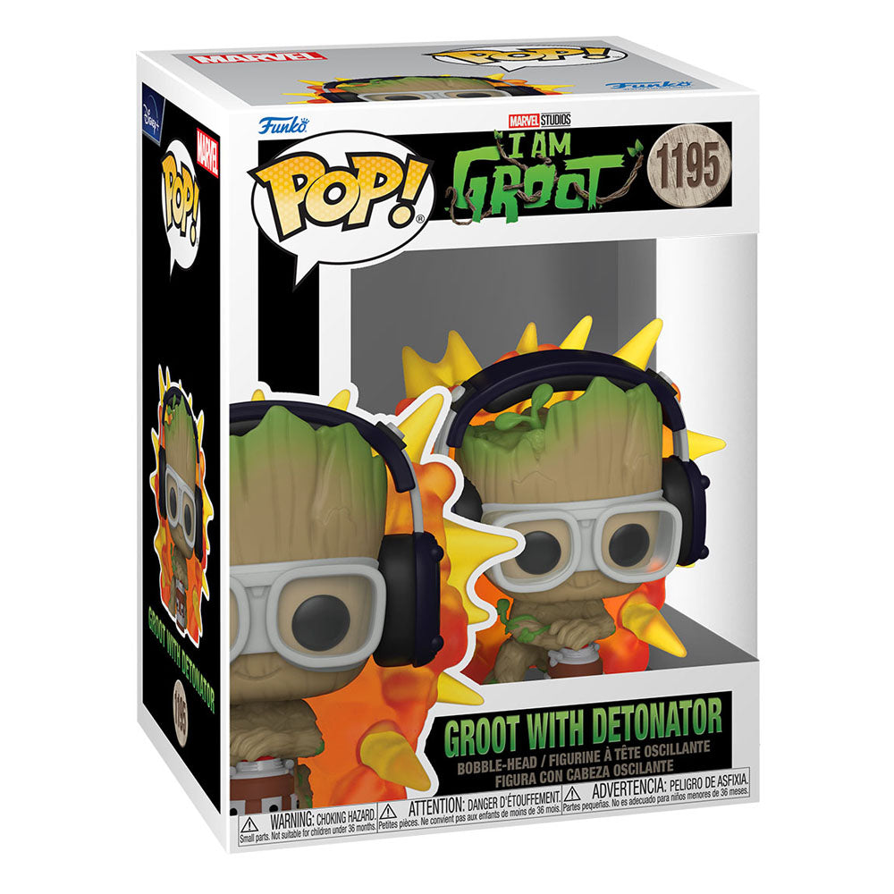 Yo soy Groot POP! Vinyl Figura Groot w/ detonator 9 cm - Z POP Toys