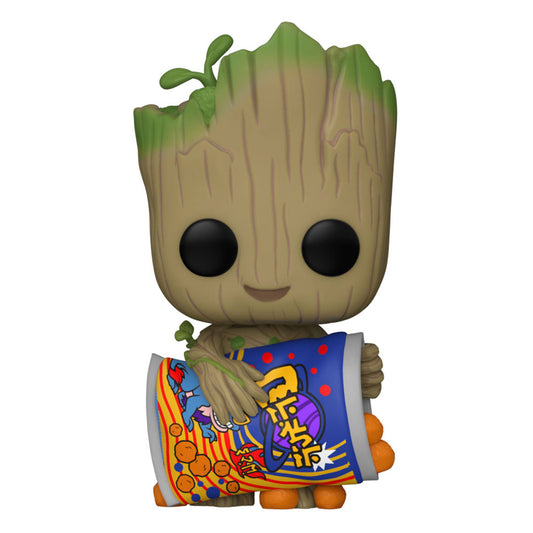 Yo soy Groot POP! Vinyl Figura Groot w/Cheese Puffs 9 cm