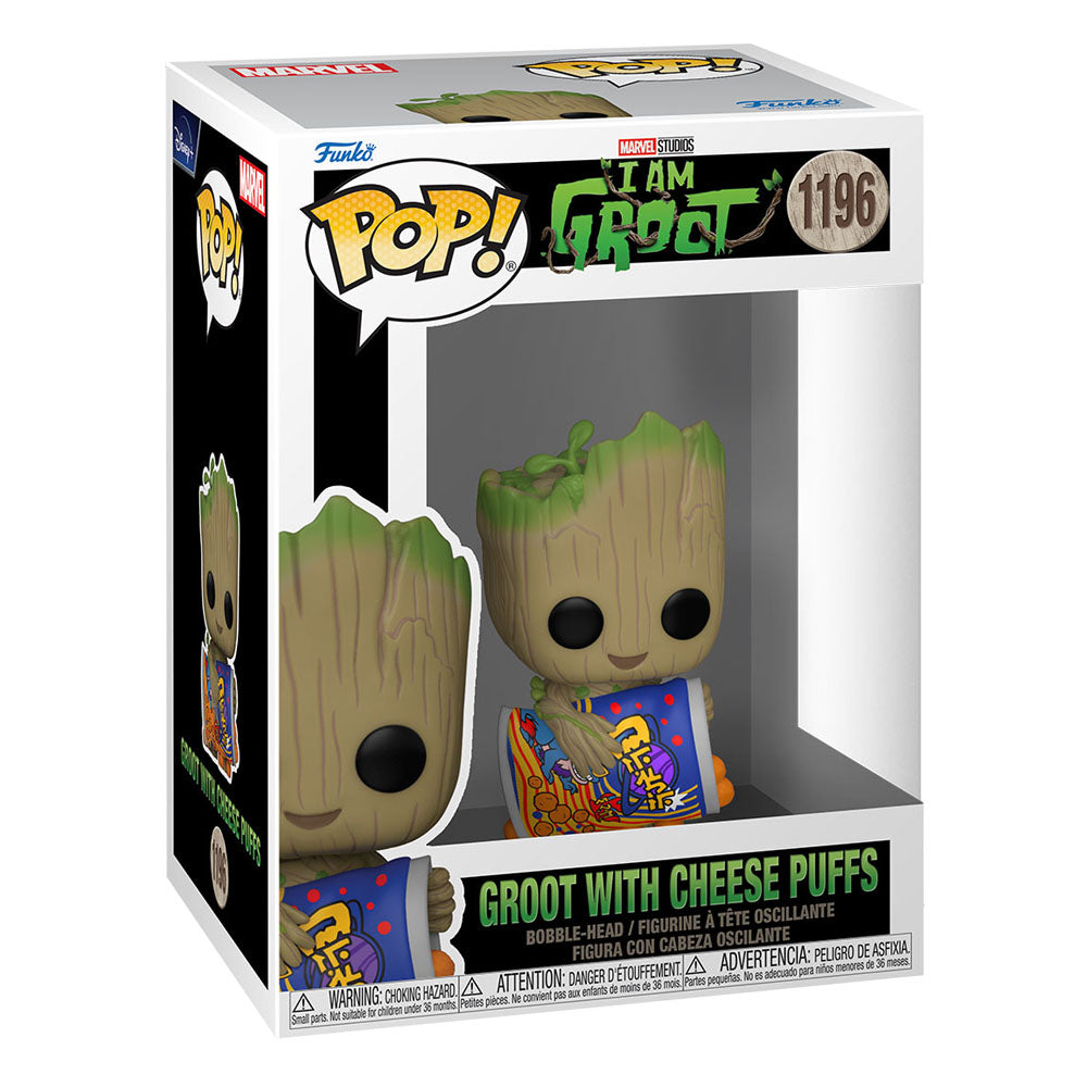 Yo soy Groot POP! Vinyl Figura Groot w/Cheese Puffs 9 cm - Z POP Toys