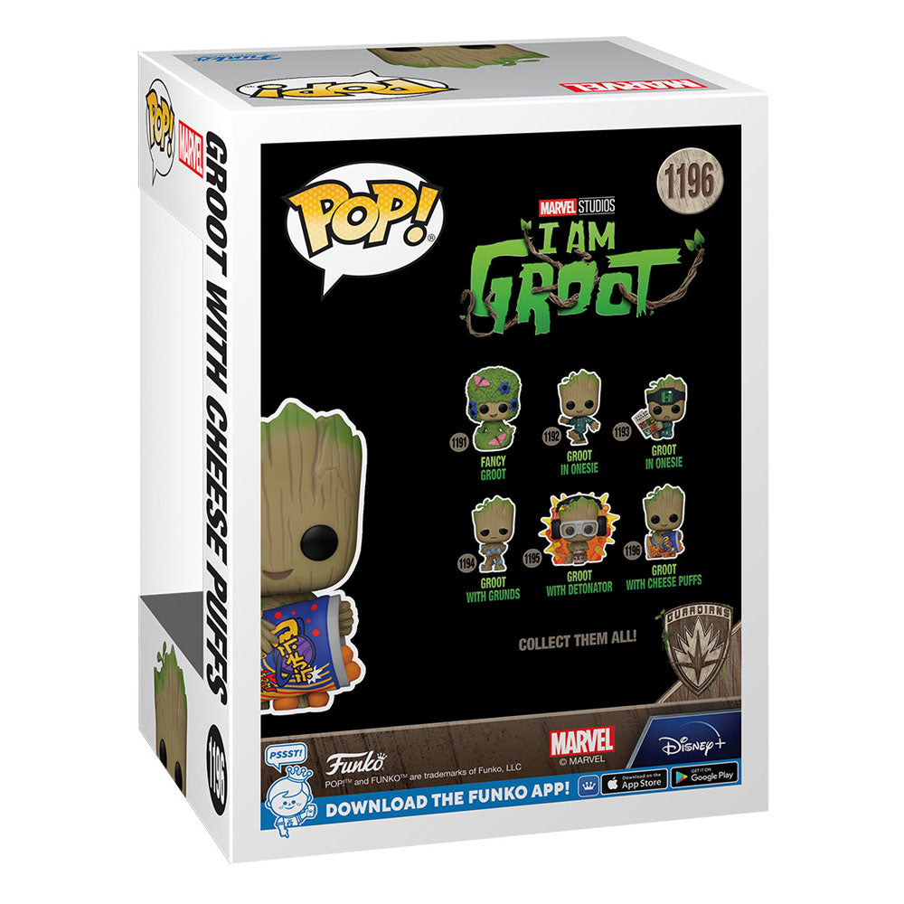 Yo soy Groot POP! Vinyl Figura Groot w/Cheese Puffs 9 cm - Z POP Toys