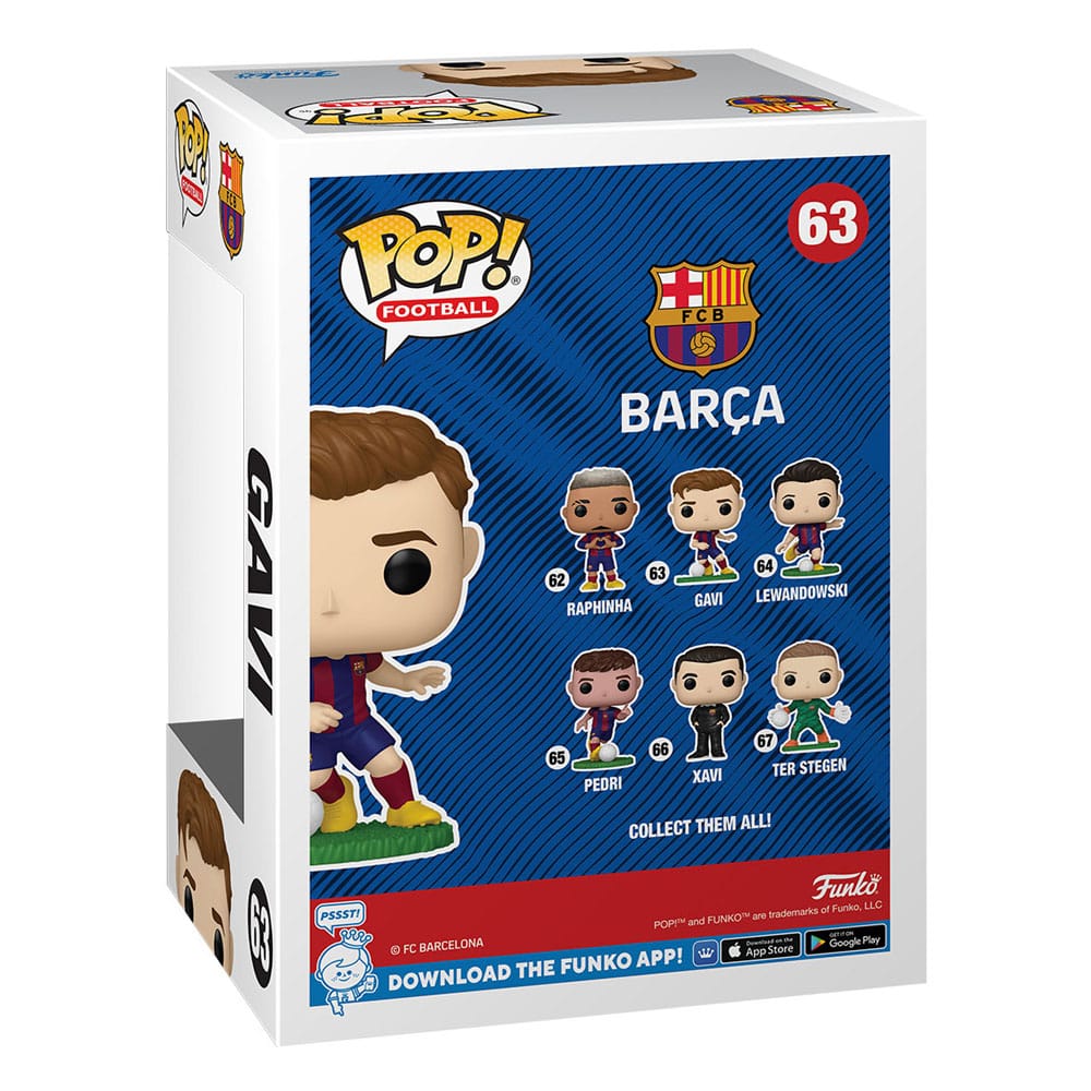EFL POP! Football Vinyl Figura Barcelona - Gavi 9 cm - Z POP Toys