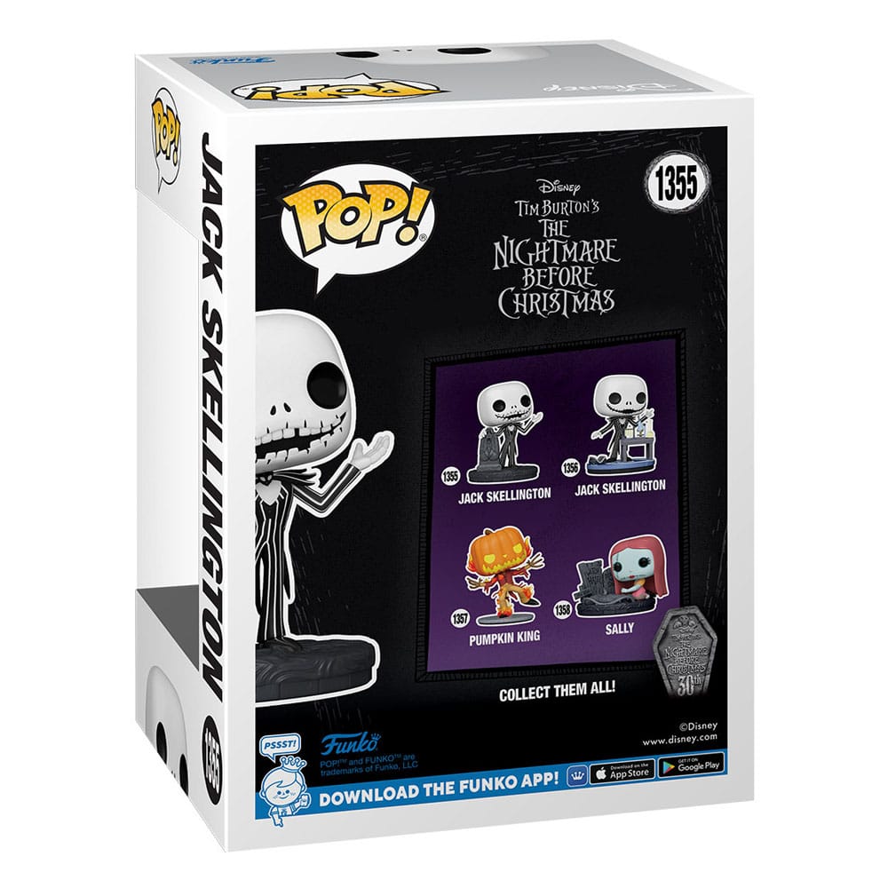 Pesadilla antes de Navidad 30th Figura POP! Disney Vinyl Jack w/Gravestone 9 cm