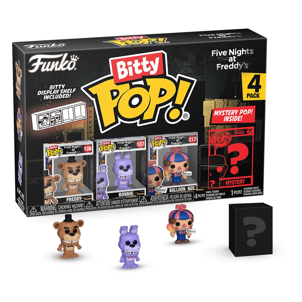 Five Nights at Freddy's Pack de 4 Figuras Bitty POP! Vinyl Freddy 2,5 cm