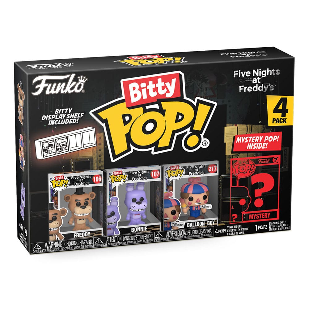 Five Nights at Freddy's Pack de 4 Figuras Bitty POP! Vinyl Freddy 2,5 cm