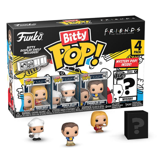 Friends Pack de 4 Figuras Bitty POP! Vinyl Phoebe 2,5 cm