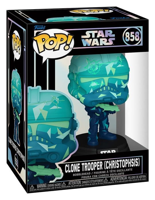 Star Wars Figura POP! Vinyl Cabezón Clone Trooper (Christophsis) 9 cm