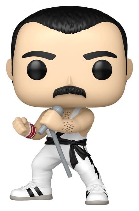 Queen Figura POP! Rocks Vinyl Freddie Mercury (white singlet) 9 cm
