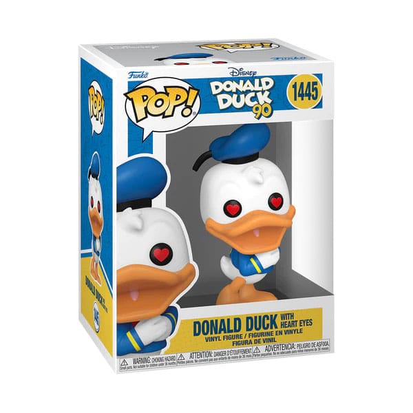 Disney DD 90th Anniversary POP! Disney Vinyl Figura Donald Duck(heart eyes) 9 cm - Z POP Toys