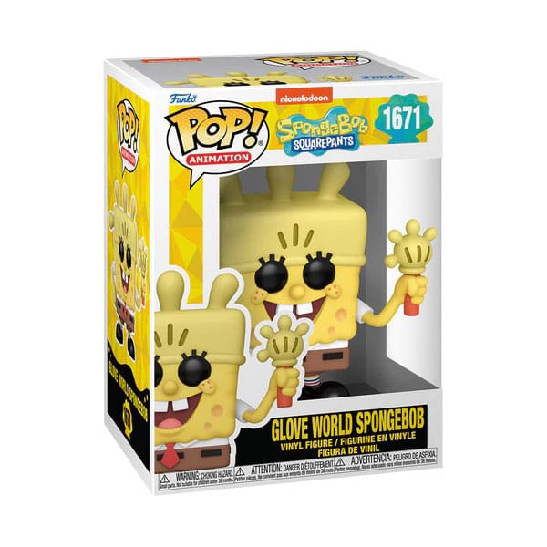 Bob Esponja 25th Anniversary POP! Vinyl Figura SB w/ Glove Light 9 cm - Z POP Toys