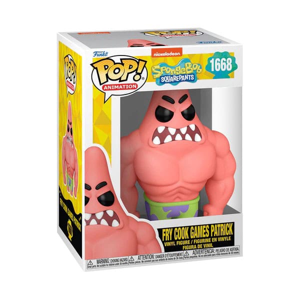Bob Esponja 25th Anniversary POP! Vinyl Figura Patrick w/Muscles 9 cm - Z POP Toys