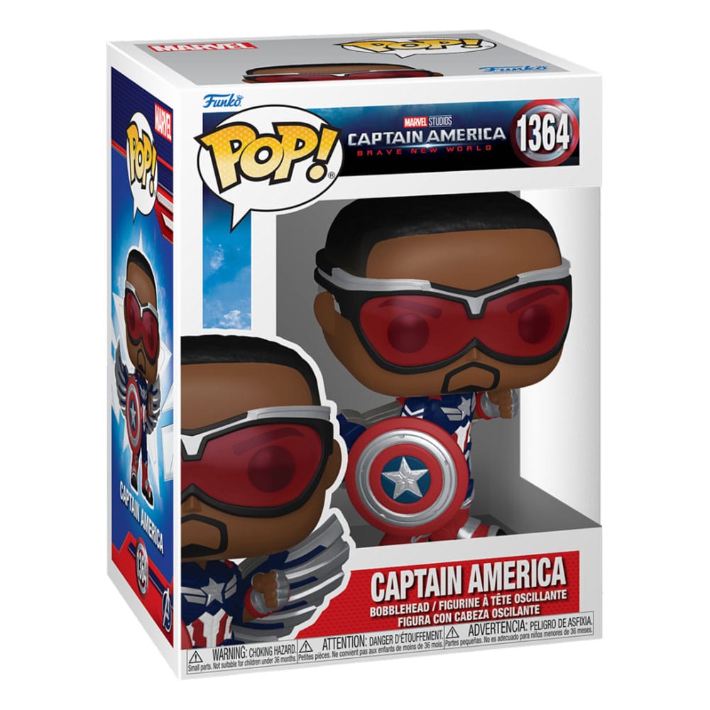Captain America Brave New World Figura POP! Movies Vinyl Captain America 9 cm