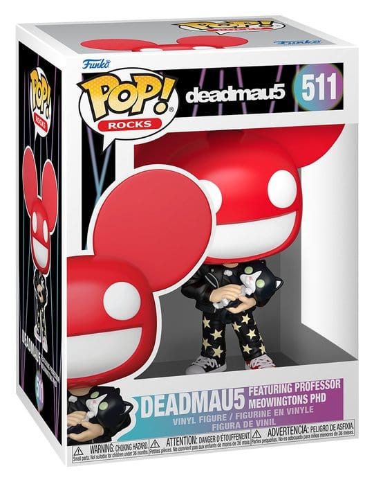 Deadmau5 Figura POP! Rocks Vinyl Deadmau5 with Cat 9 cm