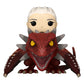House of the Dragon POP! Rides Deluxe Vinyl Figura Rhaenys Targaryen with Meleys 9 cm