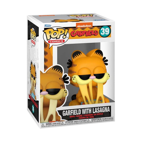 Garfield Figura POP! Comics Vinyl Garfield w/Lasagna Pan 9 cm