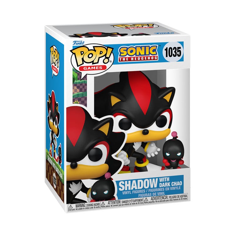 Sonic The Hedgehog Figura POP & Buddy! Vinyl Shadow w/DChao 9 cm - Z POP Toys