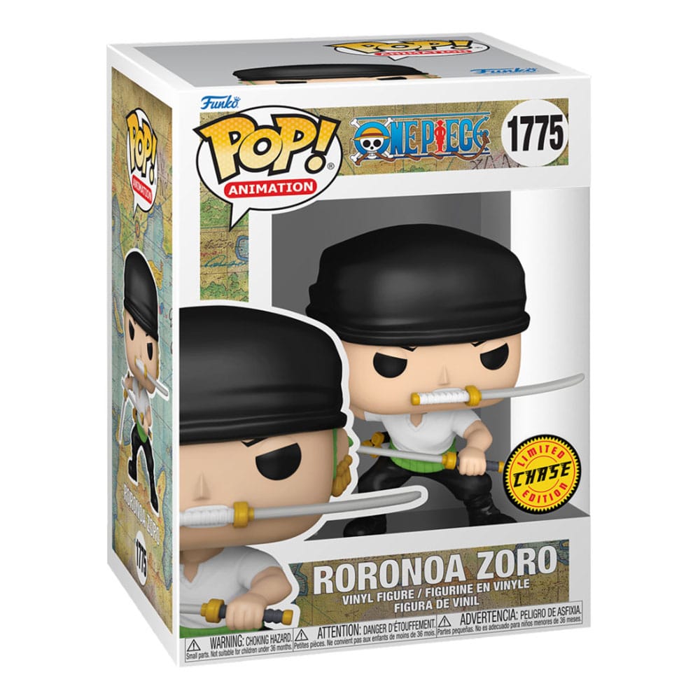 One Piece POP! Animation Vinyl Figuren Zoro (Refresh) w/Ch 9 cm Surtido (6)