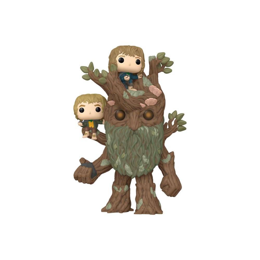 El Señor de los Anillos Super Sized POP! Animation Vinyl Figura Treebeard with Merry & Pippin 15 cm