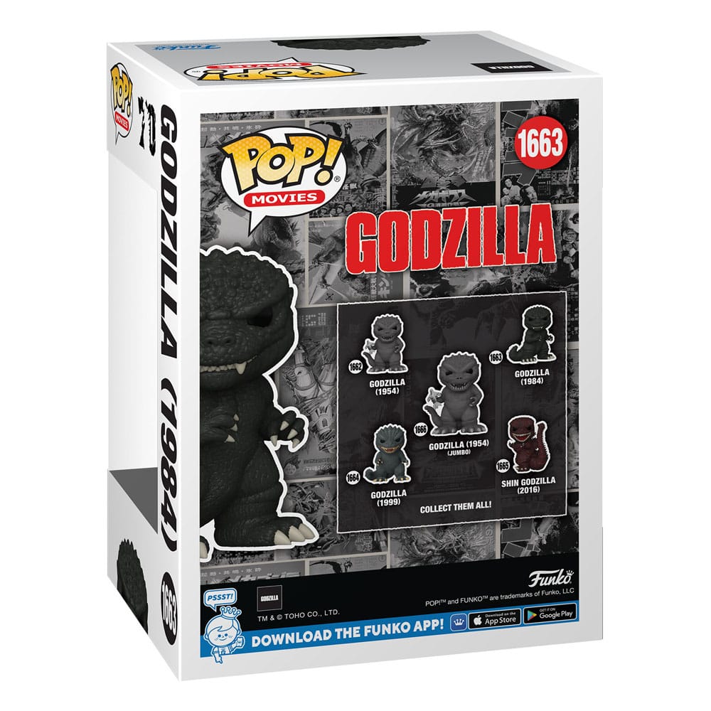 Godzilla 70th Anniversary POP! Movies Vinyl Figuren Godzilla 1984 w/CH 9 cm Surtido (6)